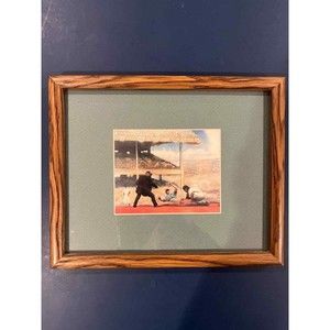 5 Framed Nostalgic Baseball Themed Prints - 8x10